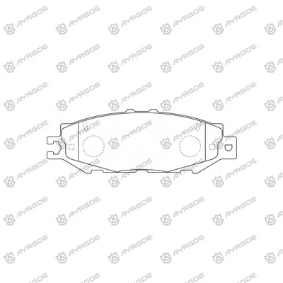 VW पोलो एस्टेट/वेरिएंट 6v5 के लिए D2123 ब्रेक पैड